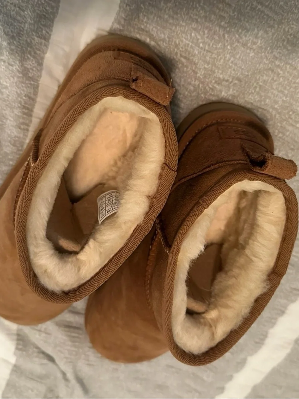 UGG Chestnut Suede Ankle Booties